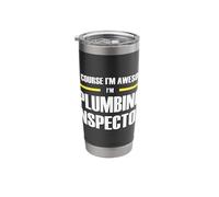 The Original Awesome Plumbing Inspector Stainless Steel Insulated Tumbler