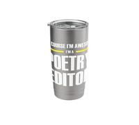 The Original Awesome Poetry Editor Stainless Steel Insulated Tumbler
