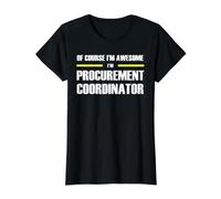The Original Awesome Procurement Coordinator Value Graphic T-Shirt, Women, Black, M