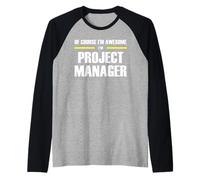 The Original Awesome Project Manager Raglan Baseball Tee