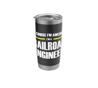 The Original Awesome Railroad Engineer Stainless Steel Insulated Tumbler