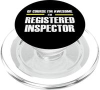 The Original Awesome Registered Inspector PopSockets PopGrip for MagSafe