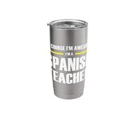 The Original Awesome Spanish Teacher Stainless Steel Insulated Tumbler