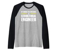 The Original Awesome Structural Engineer Raglan Baseball Tee