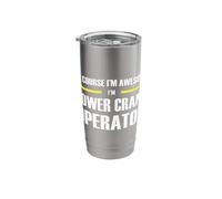 The Original Awesome Tower Crane Operator Stainless Steel Insulated Tumbler