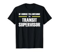 The Original Awesome Transit Supervisor Value Graphic T-Shirt, Men, Black, M