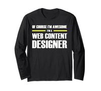 The Original Awesome Web Content Designer Long Sleeve T-Shirt