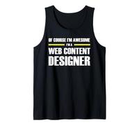 The Original Awesome Web Content Designer Tank Top