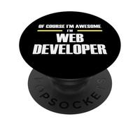 The Original Awesome Web Developer PopSockets Adhesive PopGrip