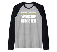 The Original Awesome Worship Minister Raglan Baseball Tee