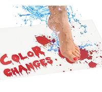 The Original Bloody Mat - Color Changing Vinyl Sheet Turns Blood Red When Wet - Red/White Color Change - Small Size