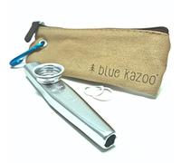 The Original Blue Kazoo | Ultralight Aluminum Backpacking Kazoo | Canvas Bag and Carabiner