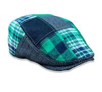 The Original Boston Scally Cap - Slainte - Single Panel Newsboy Cap for Men, Patchwork Edition, XXL