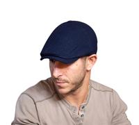 The Original Boston Scally Cap - Solid 5 Panel - Navy, Navy, XL