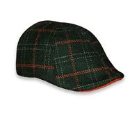 The Original Boston Scally Cap - The Celtic Bone Mens Flat Hat - Six Panel Newsboy Cap for Men, Green, M-L