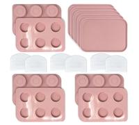 The Original CakePuck Baker Bundle by Benty Cakes - Better than a Cake Pop! Make Chocolate Covered Dessert - BPA Free Silicone - Includes 3 Mold Sets + 5 Trays + 6 Scrapers - Pink