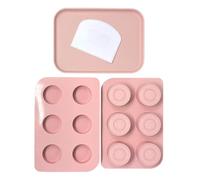 The Original CakePuck Mold Set in Pink, BPA Free Silicone Mold for Chocolate/Candy Covered Dessert Molds, Cakepop Alternatives, Chocolate Covered Oreo, or Cake by Benty Cakes
