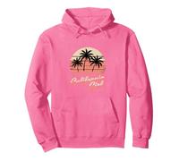 The Original California Girl Cute Pink Girly California Palm Pullover Hoodie