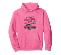 The Original California Girl Cute Pink Girly California Palm Pullover Hoodie