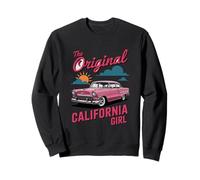 The Original California Girl Cute Pink Girly California Palm Sweatshirt