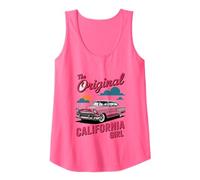 The Original California Girl Cute Pink Girly California Palm Tank Top