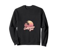 The Original California Girl Cute Pink Girly Coastal Look Sweatshirt
