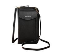 The Original Clutch Wallet Trendy Mobile Phone Bag Korean Fashion Large Capacity Double Layer Wallet Multi Functional Women's Crossbody Bag Easy Wallets For Women Small Easy Wallet (BK2, One Size)