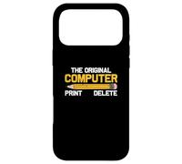 The Original Computer Humor Graphic Print-Delete Pencil Case for iPhone 17 Pro Max