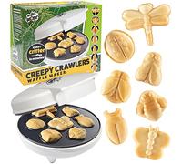 The Original Creepy Crawly Bug Waffle Maker,Make 7 Fun Different Insect Shaped Pancakes Including a Beetle, Bee & More- Electric Non-stick Waffler, Summer Fun Gift Breakfast Treat for Kids