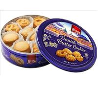The Original Danish Recipe Butter Cookies Assortment, Bisca Royal Danish Biscuits Tin 454G (16 Ounce), Perfect Chritsmas Gift for friends and family, Gift Box for Women, Men & Kids (8 Tins)