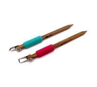 The Original DiamondCore Tools: 2-Pack Pottery Carving Tool Set ‚ P2 & P5, Clay Sculpting, Relief Carving, Ceramic Trimming, Sgraffito (Set 2)