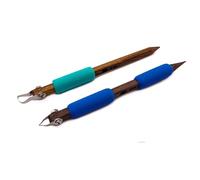 The Original DiamondCore Tools: 2-Pack Pottery Carving Tool Set ‚ P29 & FP1, Clay Sculpting, Detail Relief Carving, Sgraffito, Ceramic Art (Set 4)