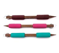 The Original DiamondCore Tools Fine Point Set 4 (FP10, FP11, FP12): 3-Piece Foam-Grip Pottery Carving Tool Set for Parallel Lines, Ledge Cuts and Clay Detail