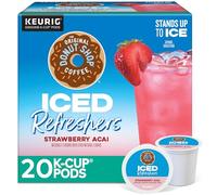The Original Donut Shop Iced Refreshers, Strawberry Açaí Flavor, Keurig Single Serve K-Cup Pods, 20 Count