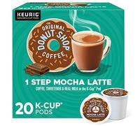 The Original Donut Shop Mocha One-Step Latte, Single Serve Coffee K-Cup Pod, Flavored Coffee, 20 Count