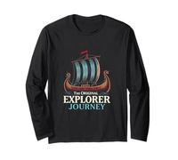 The Original Explorer Journey Viking Ship Vintage Long Sleeve T-Shirt