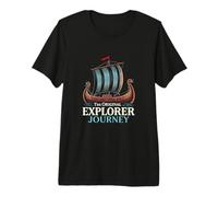 The Original Explorer Journey Viking Ship Vintage Premium T-Shirt
