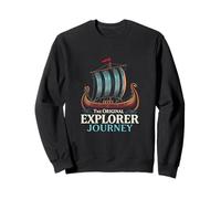 THE ORIGINAL EXPLORER JOURNEY Viking Ship Vintage Sweatshirt