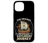 THE ORIGINAL EXPLORER'S JOURNEY Vintage Viking Ship Case for iPhone 15