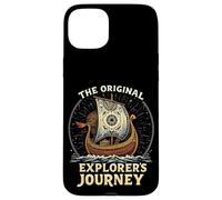 THE ORIGINAL EXPLORER'S JOURNEY Vintage Viking Ship Case for iPhone 15 Plus