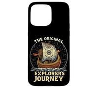 THE ORIGINAL EXPLORER'S JOURNEY Vintage Viking Ship Case for iPhone 15 Pro Max