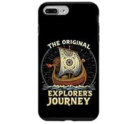 THE ORIGINAL EXPLORER'S JOURNEY Vintage Viking Ship Case for iPhone 7 Plus/8 Plus