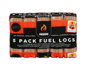 The Original Firewood Co Fuel Logs 5pk - Features: Premium Grade Long Burning Fuel Logs, Easy To Light, Ready To Burn, Moisture Content Less Than 20%, Can Be Split By Hand Into Smaller Pieces