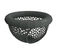 The Original - Fish Tank Accessories, Swim-Through Hideout Ornament for and, Aquarium Decoration with Holder - Design (Baby Blue, Large) YzM845 (Dark Green, 10X5.6cm)
