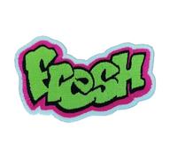 The Original Fresh Graffiti Patch, 90s Iron On/Sew On, 3 inches - Fully Embroidered Cool Patch (3in)