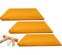 The Original German Shammy 3pk Original German Shammy Towels Super Absorbent Chamois Cloths Large Size 20x27 Inch For Home Kitchen Bathroom Car Pet Stains (Orange)