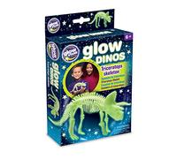 The Original Glowstars Company Glow-in-the-Dark Dinos Skeleton Model, Triceratops