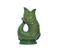 The Original Gluggle Jug - Green Glug Jug in XL, 28cm 1.4L - Gug Glug Fish Shaped Jug - Decorative Glugging Water, Cocktail, Wine & Gin Pitcher, Decanter or Vase - Hand Made in Britain