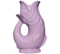 The Original Gluggle Jug - Lilac Glug Jug in L, 22cm 0.6L - Gug Glug Fish Shaped Jug - Decorative Glugging Water, Cocktail, Wine & Gin Pitcher, Decanter or Vase - Hand Made in Britain