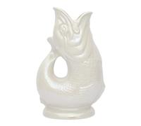 The Original Gluggle Jug - Pearl Lustre Glug Jug in XL, 28cm 1.4L - Gug Glug Fish Shaped Jug - Decorative Glugging Water, Cocktail, Wine & Gin Pitcher, Decanter or Vase - Hand Made in Britain